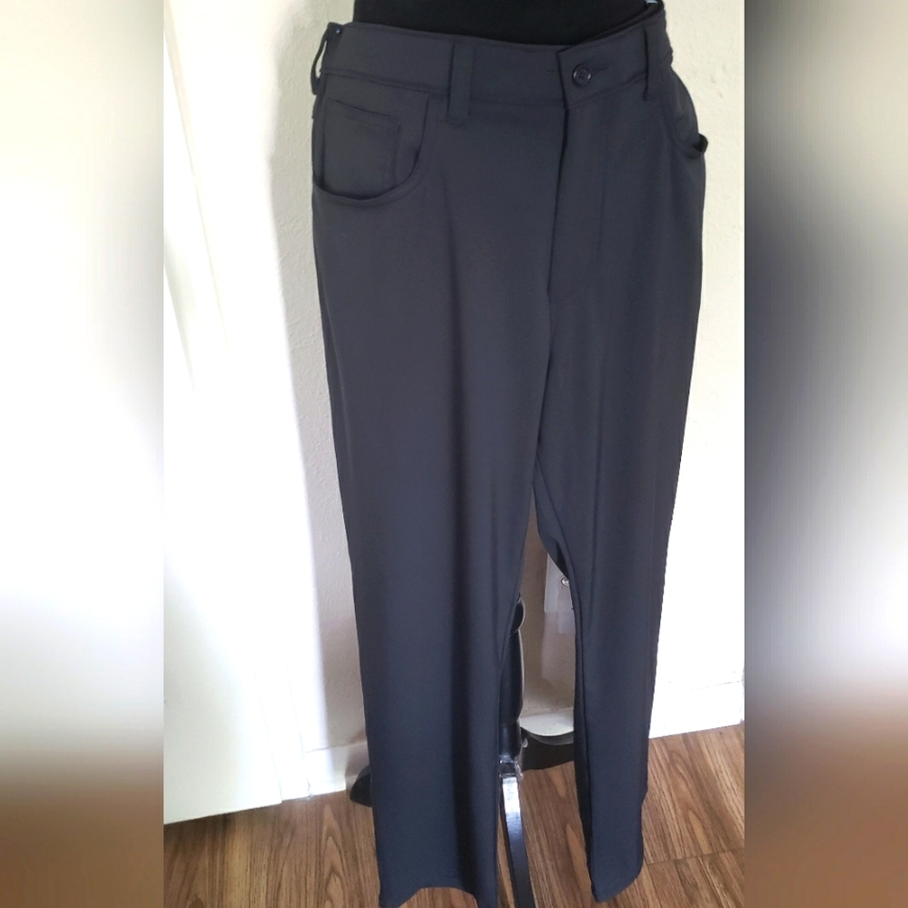 Jack Nicklaus Stylish Black Golf  Pants With Moisture Wicking & Sun Protection